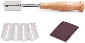 Premium Hand Crafted Bread Lame Included 5 Blades and Leather Protective Cover - Best Dough Scoring Tool by YMHB