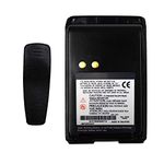 KITOOPS PMNN4071A Two Way Radio Rechargeable Battery 1500mAh 7.2V Replacement NiMH Battery with Belt Clip for Motorola Radios MagOne BPR40 A8 PMNN4071 PMNN4071A PMNN4071AR Handheld Radio