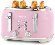 Salter Retro Pink 4-Slice Toaster –