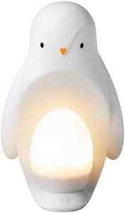Tommee Tippee 2-in-1 Portable Penguin Nursery Night light with Portable Egg Light, Adjustable Brightness, USB-Powered