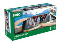 BRIO World - 33391 Collapsing Bridge | 3 Piece Toy Train Accessory for Kids Age 3 and Up