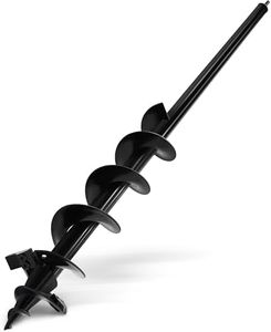 SYITCUN Auger Drill Bit for Planting - 3"X36" Heavy-Duty Garden Auger Spiral Drill Bit - Bulb Planter Tool & Auger Post Hole Digger - 3/8" Hex Drive Drill