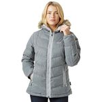 Jack Wolfskin 1202312 Women's Baffin Bay Jacket Coat, Alloy, Medium