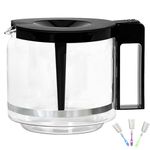 𝙐𝙥𝙜𝙧𝙖𝙙𝙚𝙙 Carafe Compatible With moccamaster KBG Brewers (89830), Compatible With moccamaster Carafe Replacement, 10-Cup/1.25L/40oz, Coffee Pot With Metal Ring, Includes Random Cleaning Brush.