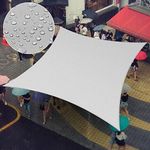 Amgo 16x20 Grey Rectangle Square Waterproof Sun Shade Sail UPF50+ AMWTPS14 Canopy Awning, 98% RV Blockage Water Resistant, Outdoor Backyard Patio Garden (We Customize)