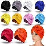 10 Pieces Stretch Polyester Turbans
