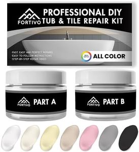 Porcelain Repair Kit - Bathtub Repair Kit - Fiberglass Tub Repair Kit for Acrylic, Porcelain, and Enamel - Tub Repair Kit for Any Bathtub Color - Acrylic Tub Repair Kit - Porcelain Sink Repair Kit