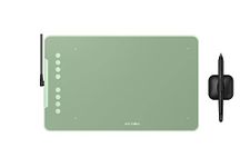 XPPen Drawing Tablet Graphics - Deco 01 V2 10x6.25 Inch Digital Drawing Pad with 8192 Levels Pressure Battery-Free Stylus and 8 Shortcut Keys (Green)