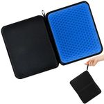 GJL Portable Gel Seat Cushion Foldable Gel Car Seat Cushion, Thick Gel Seat Cushion for Long Sitting Pressure Relief for Office Chair Car Stadium Airplane Travel, Sciatica, Tailbone Pain Relief