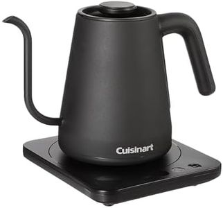Cuisinart Digital Goose Neck Kettle, Precision Gooseneck Spout, 1L, 1200W for Quick Heat Up, Black (GK-1C)