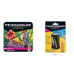 PRISMACOLOR Premier Colored Pencil Set, 48/Tin (3598T) & Sanford 1786520 Pencils Premier Pencil Sharpener (VE99016)