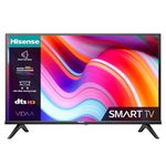 Hisense 32 Inch HD VIDAA Smart TV 32E4KTUK - Natural Enhancer, HDMI, Share to TV, and Youtube, Freeview Play, Netflix and Disney+ (2023 Model)