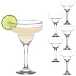 Inovique Premium Margarita Glass Set |300ML | Cocktail Crystal Glass|Elegant Short Stem Design | Set of 6