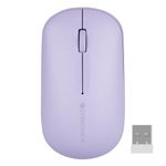 ZEBRONICS Pulse Wireless Mouse, Multi Connectivity, Dual Bluetooth, for Mac, Laptop, Computer, Tablet, 2.4GHz, 1200 DPI, Comfortable & Lightweight (Lavender)