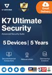 K7 Ultimate Security Antivirus Software 2024 |5 Devices,5 Year| Threat Protection, Internet Security, Data Backup, Mobile Protection| Windows laptop,PC, Mac®,Phones,Tablets