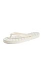 Tory Burch Women's Kira Flip Flops, Ivory/Ivory/Ivory Eva, 4.5 UK