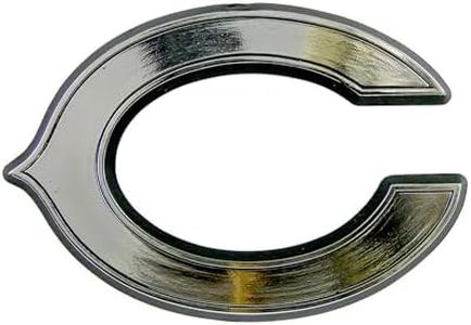 FANMATS 60263 Chicago Bears Molded Chrome Plastic Emblem