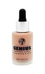 W7 Genius Super Smart Feather Natural Tan Light Make Up Foundation, 30 ml