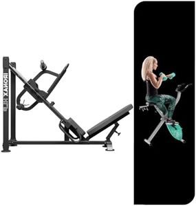 Ironax XLP Leg Press Machine for Home Gym with 1000 Lbs Weight Capacity and Fully Adjustable seat, Squat Machine for Full Body Workout at Home - Black