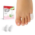 Gel Pinky Toe Sleeves Toe Protectors - Bukihome 8 Pack Silicone Toe Caps with Aloe Vera Extract - Toe Protections Cushions for Women & Men - Protect Corns, Blister