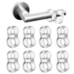 8 Pcs Door Handle Bumpers,Stop Wall Damage Door Handle Protectors,Door Handle Bumper Guards,Door Handle Stopper,PVC Door Handle Protectors for Bathroom,Office,Toilet Door Stopper Handle(Clear)