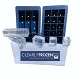ClearlyFrozen High Capacity Clear Ice Tray/Maker, Blue, 27 Pieces (6 Collins Spears, 21 Cubes), BPA Free Silicone, Includes Insulation Box and Two Molds