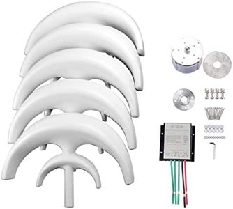 ACAGALA 12V 240W Wind Generator with Charger Controller 5 Blades Minitype Lantern Wind Turbine Generator Kit Clear Energy Windmill for Home Highways Boats