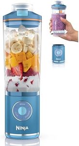 Ninja Blast Max, Portable Blender + Twist & Go, Personal Smoothie, Blend, Ice Crush, 3 Programs, Cordless, 22oz removable Vessel, Dishwasher Safe, Leakproof, Blue Raspberry, BC251BL2