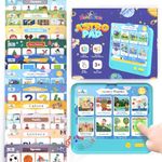 HOMESTEC Astro Pad, Toddler Interactive Learning Toys Ages 3 4 5 6, Kids Speech Therapy Educational Tablet Includes Sight Words, Nursery Rhymes, Stories, Perfect Christmas,Birthday Gift for Boys Girls