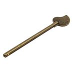 Sourcingmap Metal Household Chinese Leaf Style Cabinet Key Latch Door Bolt Locking Pin Bronze Tone