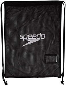 Speedo Unisex Adult's Equipment Mesh Bag, Black, 35 L