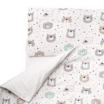 FlyIdeas Kids Single Duvet Cover Bedding Set and Pillowcase Compatible with Single Beds/Todler Cots - 100% Pure Cotton Certif. Made in EU