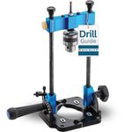 Rockler Guide: Portable Drill Adapter for Hand Tools - 0 to 60° Angle with Protractor & Drill Chuck Key