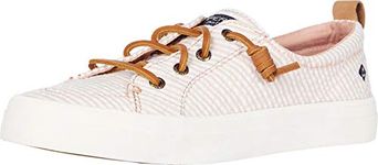 Sperry Women's CREST VIBE Sneaker, Rose/White, 4 UK