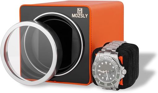 MOZSLY Single Watch Winder – Orange Automatic Watch Box
