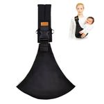 Baby Sling Carrier,2024 New Baby Carrier, Adjustable Toddler Carrier, Anti-Slip Hip Seat Portable Carrier,Carrying 10-30 lbs(Black)