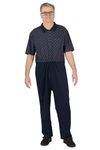 Ovidis Daytime Dementia Clothes - Alzheimers Anti-Strip Jumpsuit with Back-Zipper for Elderly Men - Charly Copper M