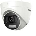 HIKVISION 5MP ColorVU Fixed Indoor Camera Color Night Vision 4 in 1 Signals Switchable + Motion Detection + IP67 DS-2CE72HFT-F + USEWELL BNC/DC White