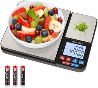 Kitchen Scale, [10kg/0.01g] [New Version] Diyife Dual Platform Digital Scale Stainless Steel, Small High Precision Food Scale with LCD Display, PCS Features, Tare for Baking, Coffee, Jewelry, Medicine