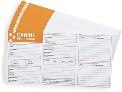 Good|Harbor Pet Supplies | (25 Pack) Premium Canine Health Record 6x4 Inch Booklets | Dog Vaccines Large Records - Puppy Shot Vaccination Brochure