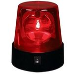 3inch Police Car Beacon Siren Strobe Light, Rotating Blue LED Police Light, 360 Degree Disco Party Rotating Lamp ​for Club Party,Firefighters and Police Car(Red)