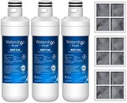 Waterdrop Plus LT1000PC ADQ747935 NSF 401 Refrigerator Water Filter and Air Filter, Reduce PFAS, Replacement for LG® LT1000P®, LRFWS2906V, LRMVS3006S, LMWS27626 and LT120F®, 3 Combo (Package May Vary)