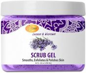 SPA REDI – Exfoliating Scrub Pumice Gel, Lavender and Wildflower, 16 Oz - Manicure, Pedicure and Body Exfoliator Infused with Hyaluronic Acid, Amino Acids, Panthenol and Comfrey Extract