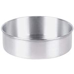 SEIKO Aluminium Baking Round Cake Pan/Mould for Microwave Oven - 7" Diameter x 3" Height (for 1000GR/1KG Cake)