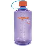 Nalgene Sustain Tritan BPA-Free Water Bottle Made with Material Derived from 50% Plastic Waste, 32 OZ, Narrow Mouth, Amethyst