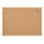 5 Star Indigo Noticeboard Cork with Pine Frame W 900 x H 600mm, Brown, 11.8 x 23.6 x 7.9 inches