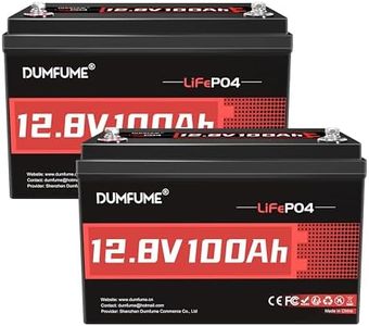 2 Packs 12V 100Ah LiFePO4 Lithium Battery,1280Wh BCI Group 31 Battery 100A BMS 6000+ Cycles,Ideal For RV,Solar Off-Grid Systems,Home Energy Storage