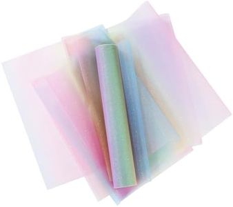 Runner da Tavolo Arcobaleno, Runner da Tavolo Arcobaleno Glitterato, 30 cm x 9 m, Adatto per Feste di Compleanno, Natale, Gonna Principessa Fatta a Mano fai da te