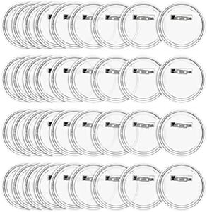 Juvale 36 Pack Make Your Own Blank Button Pins for DIY Crafts (2.25 in)