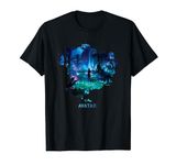 Avatar Na’vi in Pandora Jungle at Night with Logo T-Shirt